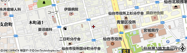 仙台市役所　環境局廃棄物企画課収集計画係周辺の地図