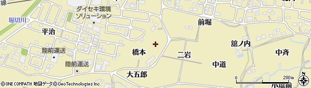 宮城県仙台市青葉区上愛子橋本周辺の地図