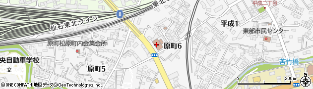 仙台東郵便局周辺の地図
