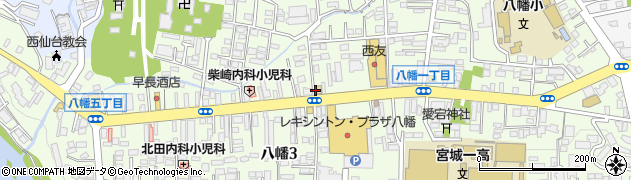 ほっともっと仙台八幡店周辺の地図
