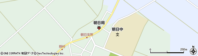 朝日郵便局周辺の地図