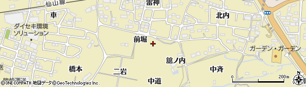 宮城県仙台市青葉区上愛子前堀周辺の地図