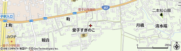 宮城県仙台市青葉区下愛子横町前周辺の地図