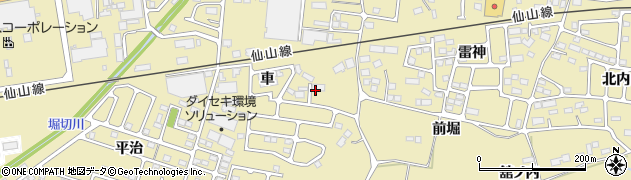 宮城県仙台市青葉区上愛子車周辺の地図