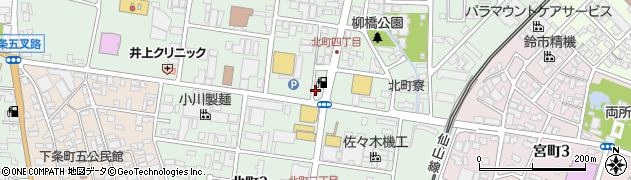 株式会社千代田商事　山形北町給油所周辺の地図