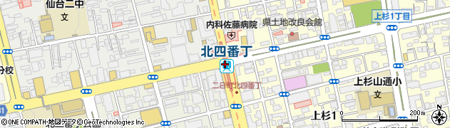 宮城県仙台市青葉区周辺の地図