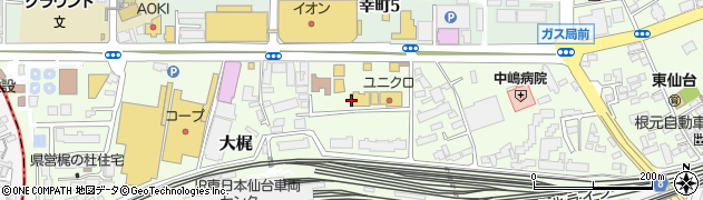 カラオケ時遊館 仙台幸町店周辺の地図