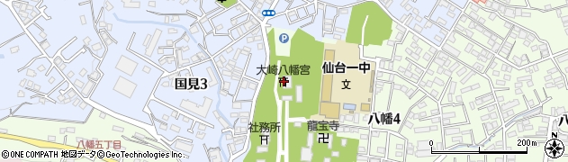 大崎八幡宮周辺の地図