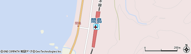 間島駅周辺の地図