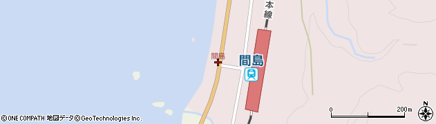 間島周辺の地図