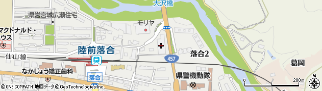 宮城県庁　宮城県地方公所下愛子職員寮周辺の地図