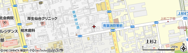 晩菊本舗三奥屋　仙台支店周辺の地図