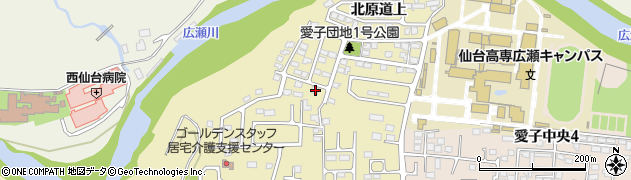 宮城県仙台市青葉区上愛子北原道上11-87周辺の地図
