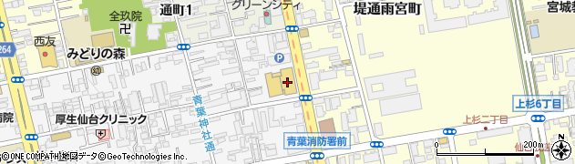 みやぎ生活協同組合　柏木店周辺の地図