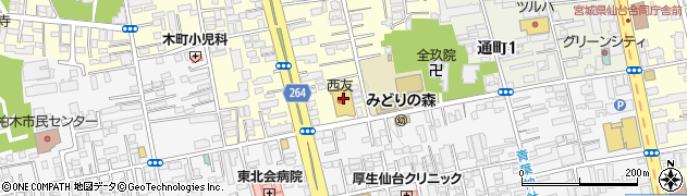 うさちゃんクリーニング西友木町店周辺の地図