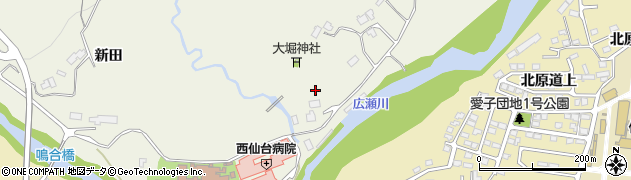 宮城県仙台市青葉区芋沢（大堀）周辺の地図