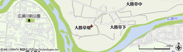 宮城県仙台市青葉区芋沢（大勝草畑）周辺の地図