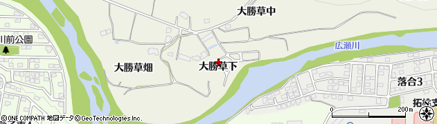宮城県仙台市青葉区芋沢大勝草下周辺の地図