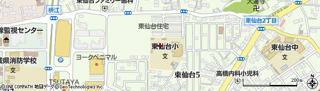 仙台市立東仙台小学校周辺の地図