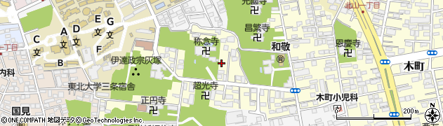 宮城県仙台市青葉区新坂町周辺の地図