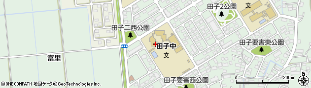 仙台市立田子中学校周辺の地図