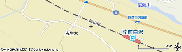 宮城県仙台市青葉区上愛子舟橋周辺の地図