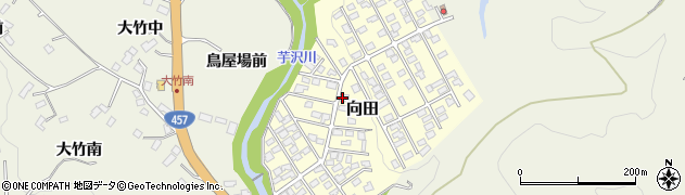 宮城県仙台市青葉区向田周辺の地図