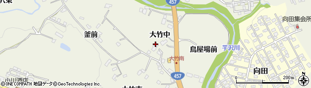 宮城県仙台市青葉区芋沢大竹中周辺の地図