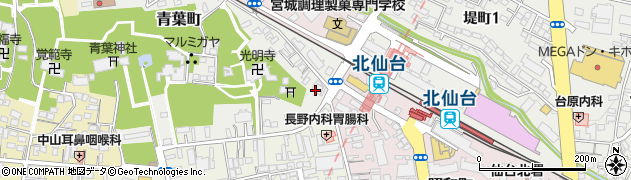 八剣伝 北仙台駅前店周辺の地図