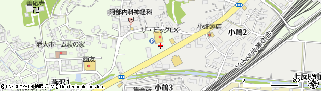 ドミノ・ピザ　東仙台店周辺の地図