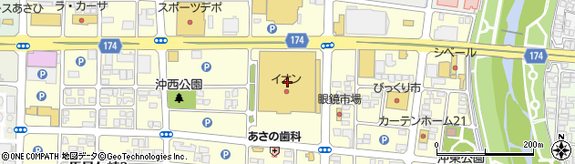 イオン山形北店　アンジュ美容室周辺の地図