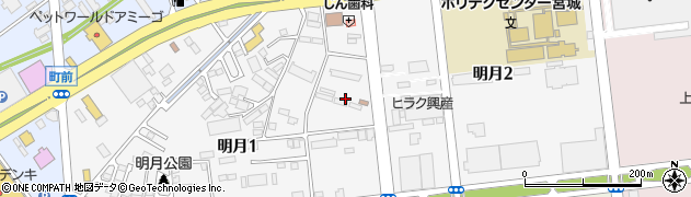 宮城県多賀城市明月周辺の地図