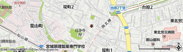 堤町天神社周辺の地図