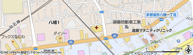 コーナンＰＲＯ多賀城八幡店周辺の地図