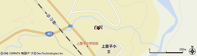 宮城県仙台市青葉区上愛子白沢周辺の地図