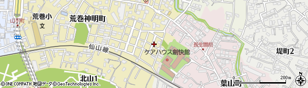 宮城県仙台市青葉区荒巻神明町5周辺の地図