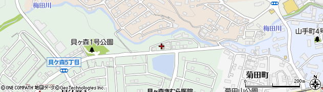 仙台貝ケ森郵便局 ＡＴＭ周辺の地図