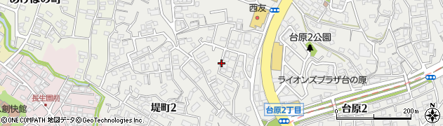 宮城県仙台市青葉区堤町周辺の地図