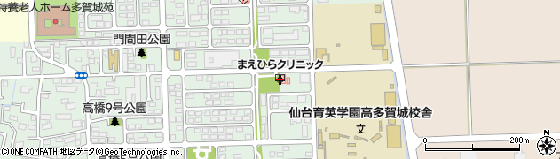 宮城県多賀城市高橋（奈賀済）周辺の地図