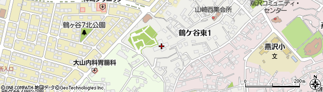 ピーコムライフ鶴ケ谷周辺の地図