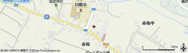 宮城県仙台市青葉区芋沢（赤坂）周辺の地図