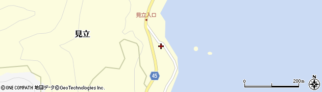 新潟県佐渡市見立382周辺の地図