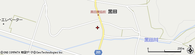 新潟県村上市黒田997周辺の地図