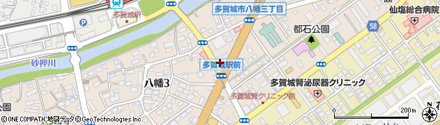 ハッピーランチ多賀城本店周辺の地図