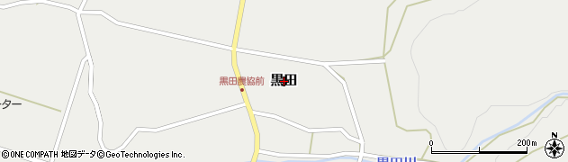 新潟県村上市黒田周辺の地図