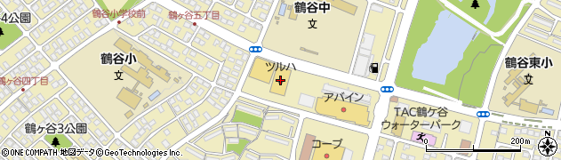 調剤薬局ツルハドラッグ仙台鶴ケ谷店周辺の地図