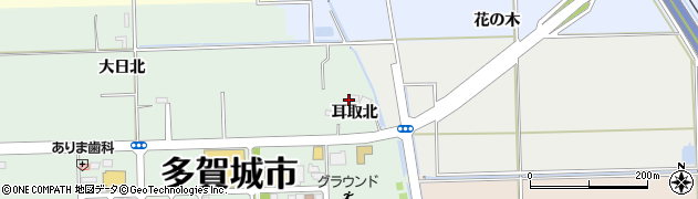 宮城県多賀城市高橋（耳取北）周辺の地図