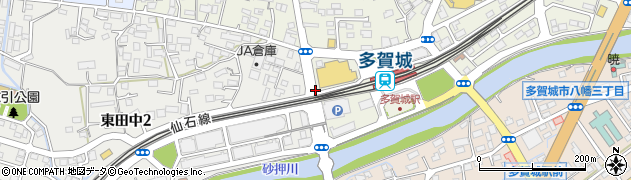 スターバックスコーヒー 蔦屋書店 多賀城市立図書館店周辺の地図