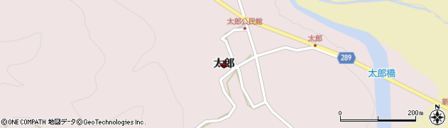 山形県朝日町（西村山郡）太郎周辺の地図