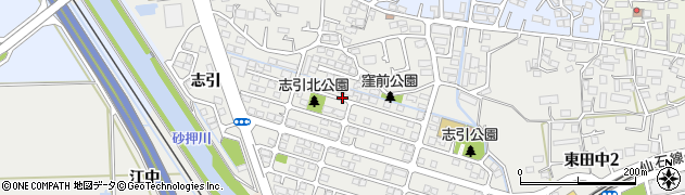 宮城県多賀城市東田中周辺の地図
